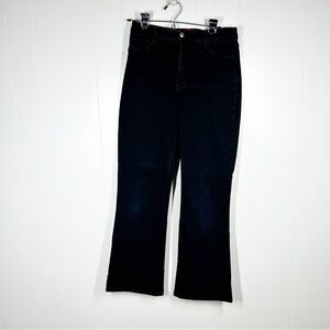 NYDJ Sarah Classic Bootcut Black Jeans 8 (400B)